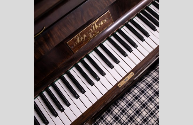 Used Hugo Thieme Mahogany Upright Piano Sold As Seen Bargain - Image 7